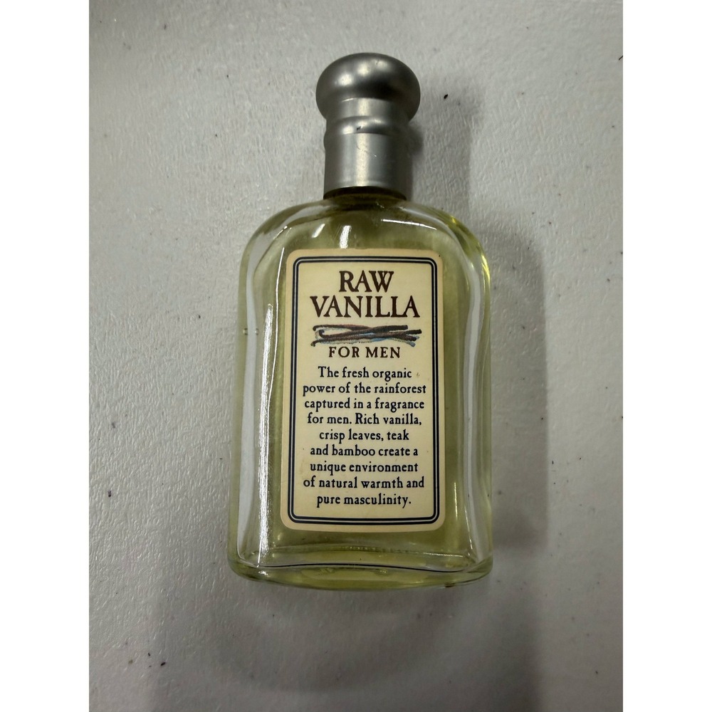 Vintage Coty Raw Vanilla For Men After Shave 1.7 fl oz 50ml Partially Used